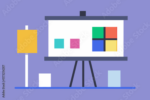 vector illustration of a modern house