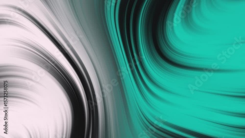 Abstract Fluid Chrome Waves, Hypnotic Metallic Swirl Motion, Seamless Looping 4K