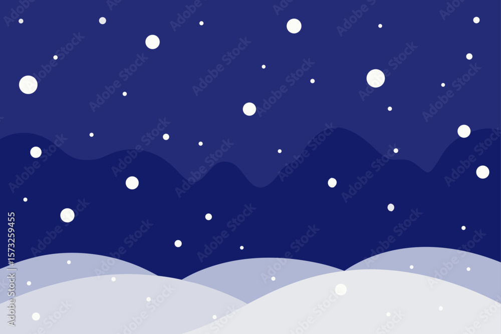 Fototapeta premium winter landscape with snow