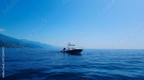 deep blue waters of the Mediterranean Sea