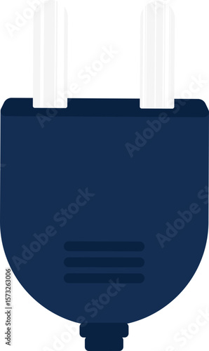 SVG design of a plug connector for a socket without any visible wire path.