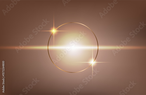 Premium background design with mocha mousse line pattern (texture) in luxury pastel color. Abstract horizontal vector template for business banner.dark brown background with golden brown circles. 