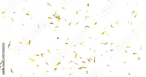 Confetti Transparent Background. Confeti Failling White Background. 3d Rendering Transparent  Gold Confeti. Colorful bright confetti isolated on transparent background. gold confetti transparent bg