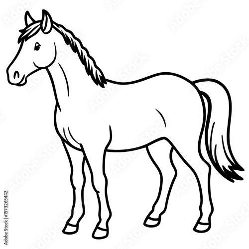 Wallpaper Mural Horse silhouette isolated on transparent background Torontodigital.ca