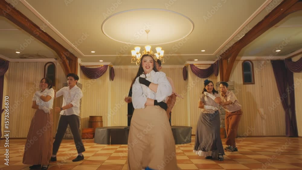 custom made wallpaper toronto digitalEnergetic Dance Performance in Elegant Hall