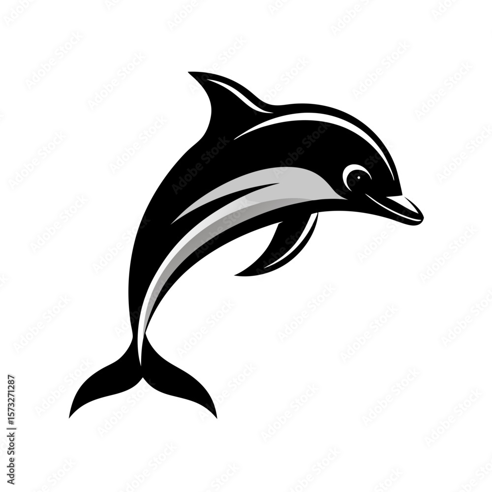 Obraz premium dolphin isolated on white