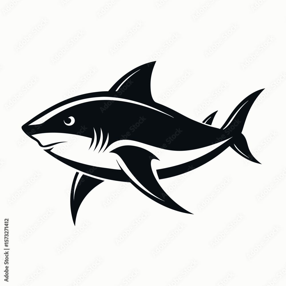 Obraz premium shark vector illustration