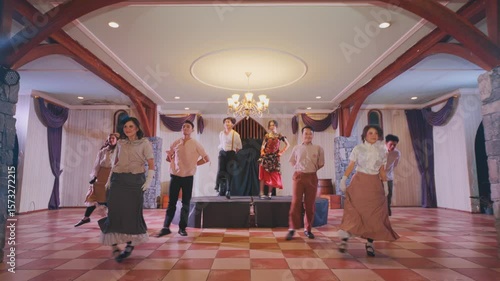 Vintage Dance Performance on Stage