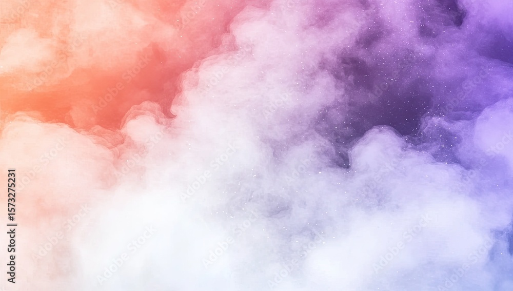 Naklejka premium Abstract colorful smoke clouds