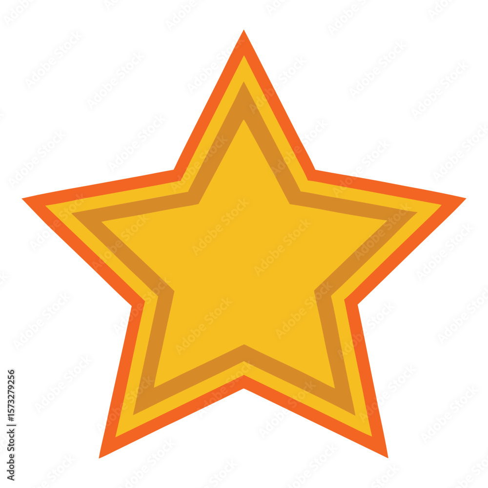 Neon Glowing Gold Star Icon Design Element Neon Glowing Gold Star Icon Design Element