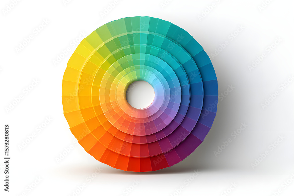 Fototapeta premium Color Wheel, isolated on white background