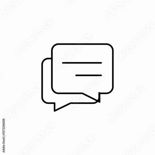 chat bubbles communication icon sign vector