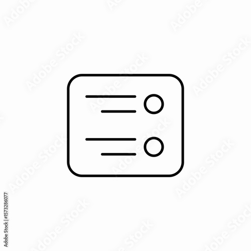 checklist document items icon sign vector