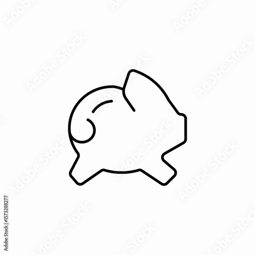 piggy bank savings icon sign vector