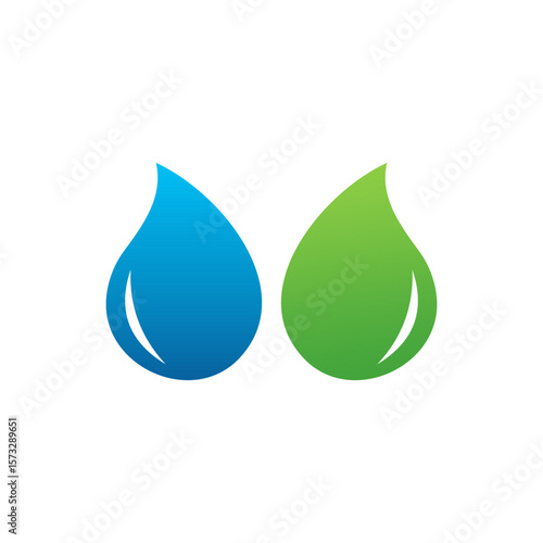oil drop water logo vector