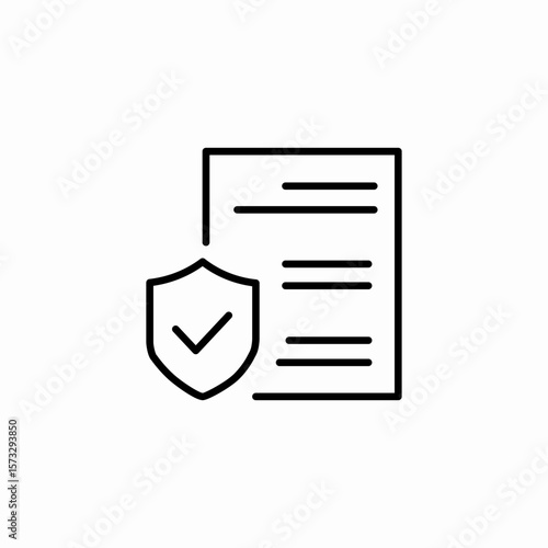 document policy approved icon sign vector