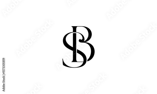 SB initial letters, monogram logo