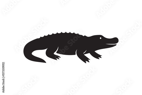 Alligator silhouette.