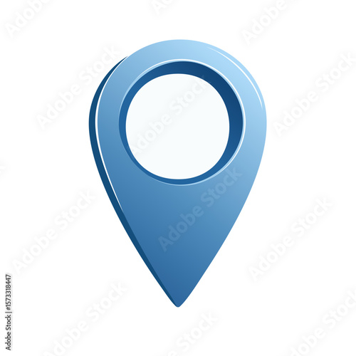 Free Download Blue Map Pointer Illustration for Navigation and Location Purposes - GFXLoad