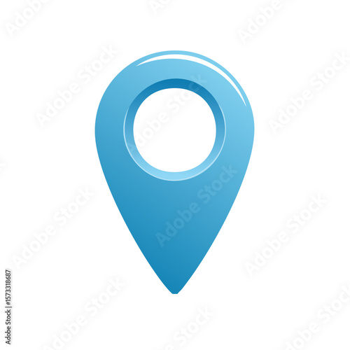 Free Download Blue Map Pointer - Navigation, Location, Destination, and Place Finding - GFXLoad
