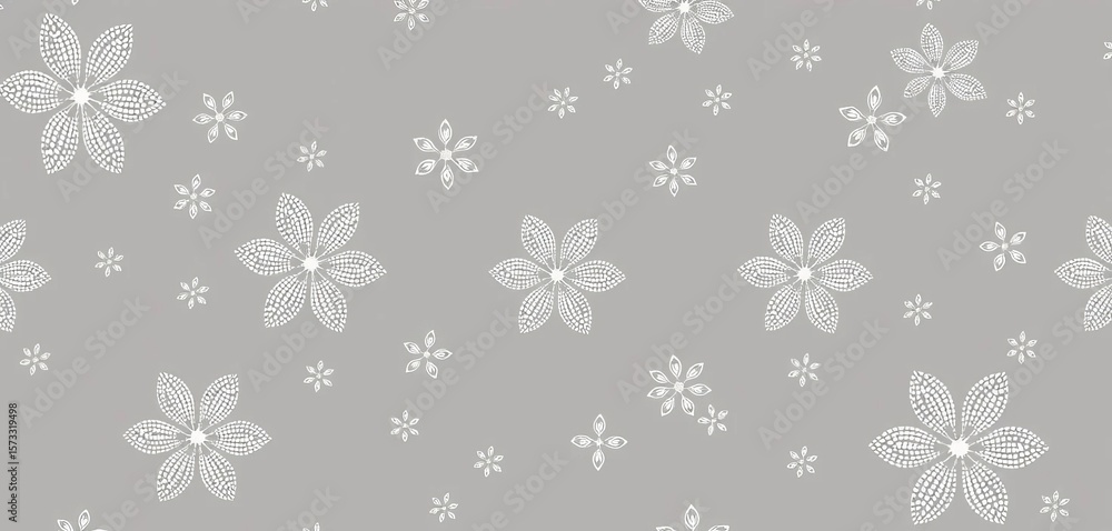 Subtle gray and white vector halftone floral pattern with gradient, seamless repeat , pattern, stylish Subtle gray and white vector halftone floral pattern with gradient, seamless repeat , pattern, stylish