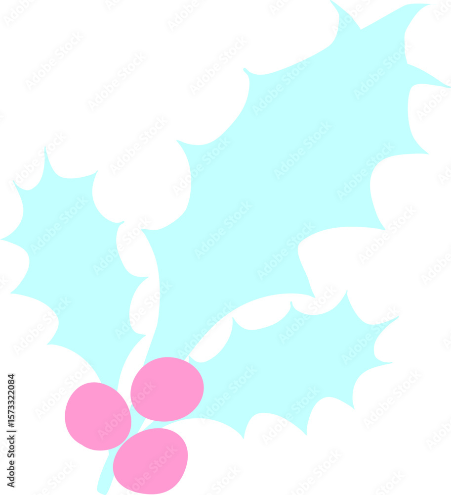 holly leaves in bright neon color holly leaves in bright neon color