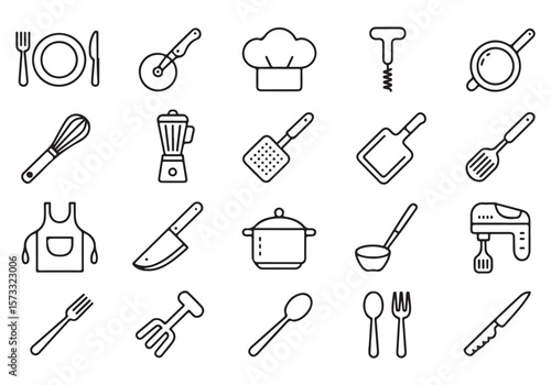 Kitchen Utensils Collection cooking food