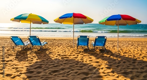 umbrellas on the beach