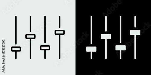 Mixing console icon. Configuration and settings
