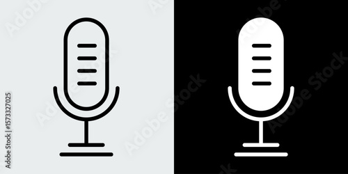 Microphone icon stock illustration