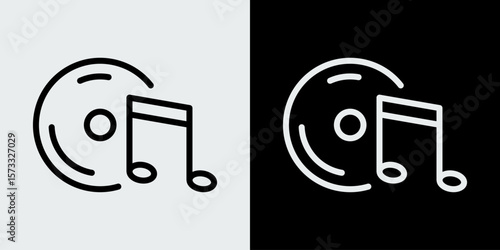 Playing and musical note icon. Audio and video concept