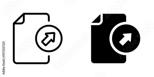 File and document with sharing icon