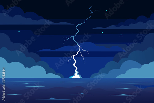 lightning in the sea