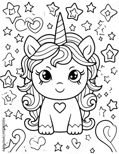 vector illustration of coloring pages