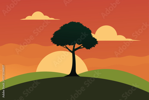 vector illustration of a tree