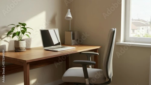 Wallpaper Mural Modern home office workspace Torontodigital.ca