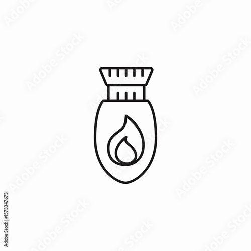 incendiary bomb explosive icon sign vector
