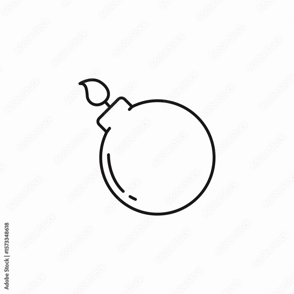 round bomb fuse icon sign vector round bomb fuse icon sign vector