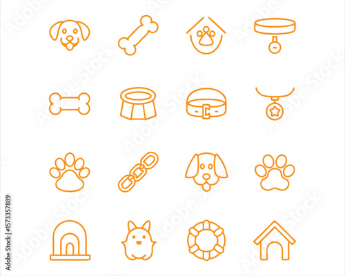 dog icon set