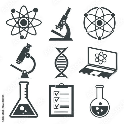 science icon set