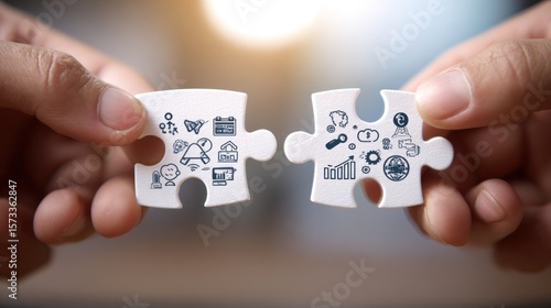 Strategic Partnership: Connecting Business Puzzle Pieces