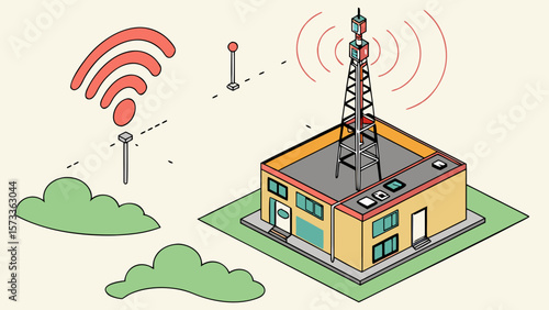 Cell tower communication network technology and wireless signal transmission for global connectivity access