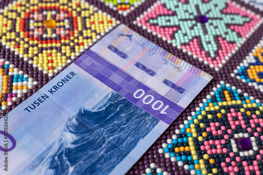 custom made wallpaper toronto digitalNorway money. Norwegian thousand kroner banknote. Financial concept. Currency NOK. close up