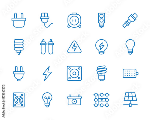 electical icon set