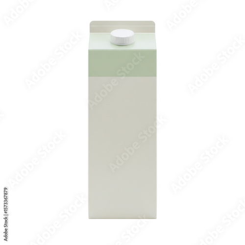 Blank milk carton package for mockup