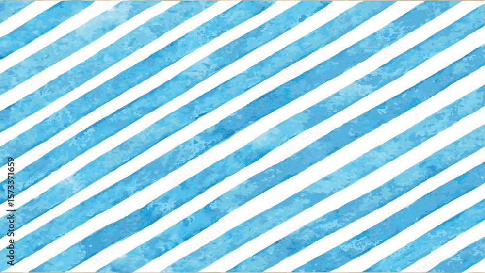 Watercolor style diagonal stripes pattern with light blue and white colors creating a texture look Watercolor style diagonal stripes pattern with light blue and white colors creating a texture look