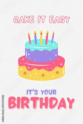 Fun Birthday Greeting Card with 