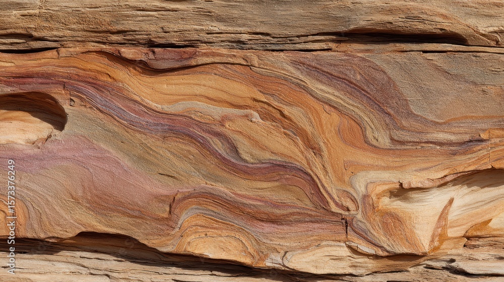 Fototapeta premium Colorful sandstone strata