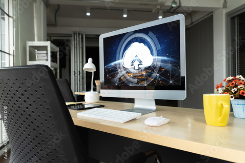 Wallpaper Mural Cloud computing software for modish remote work and personal data storage Torontodigital.ca