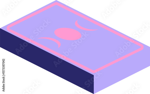 tarot cards in bright neon color